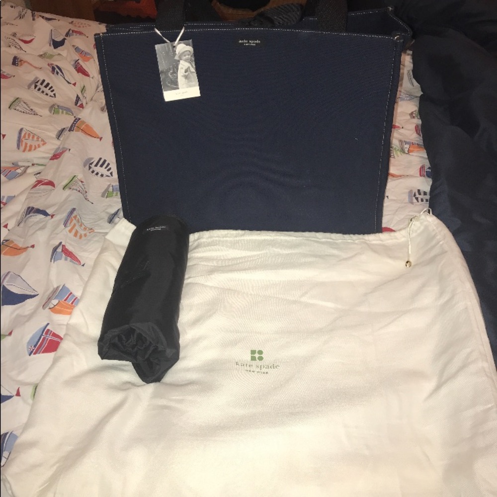 Navy Blue Late Spade Diaper Bag NWT